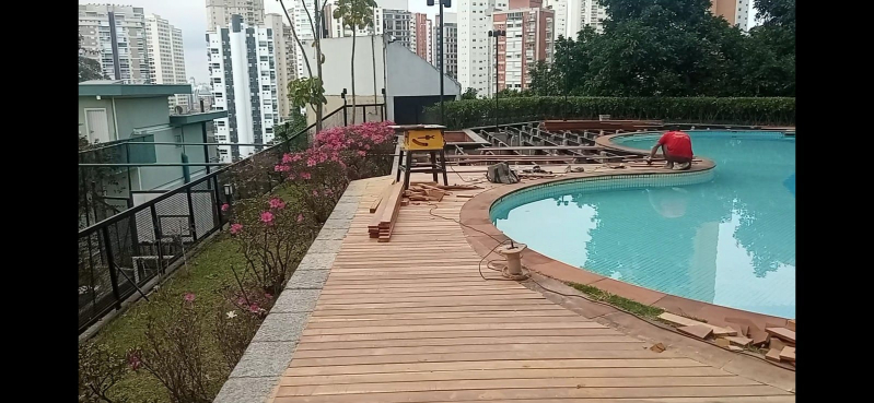 Deck de Madeira Manutenção Valor Aeroporto - Reforma de Deck de Madeira Zona Sul de São Paulo